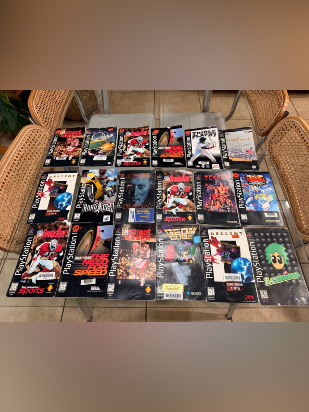 PS1 PlayStation Manuals Only Lot Marvel vs Capcom Tekken 20+